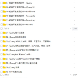 前端开发常用库